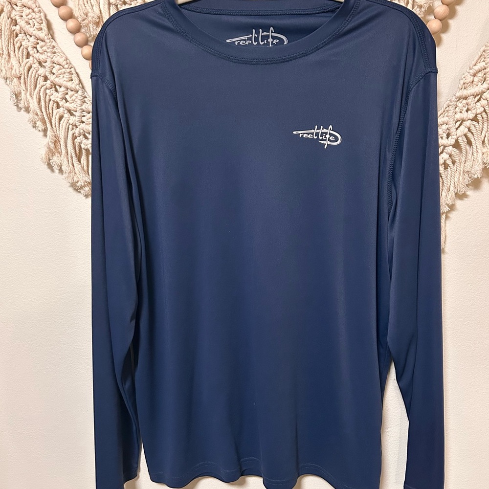 Men's Blue Long Sleeve Shirt